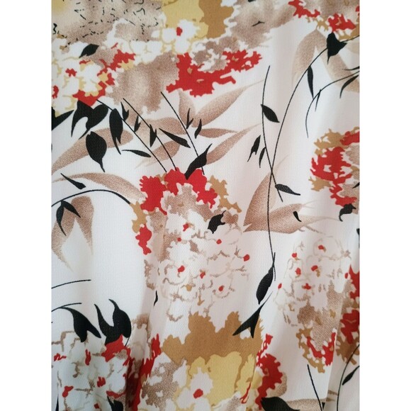 Sweetsalt Brand New Women's Size 10 V-Neck Ruffle Half Sleeve Dress White Floral - Picture 5 of 7